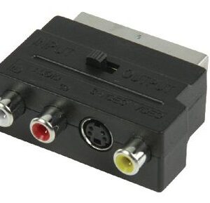 Adattatore SCART 3xRCA+1xSVHS